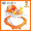 customer's logo 812 height adjustment baby walker with 8 big color wheels and brake
